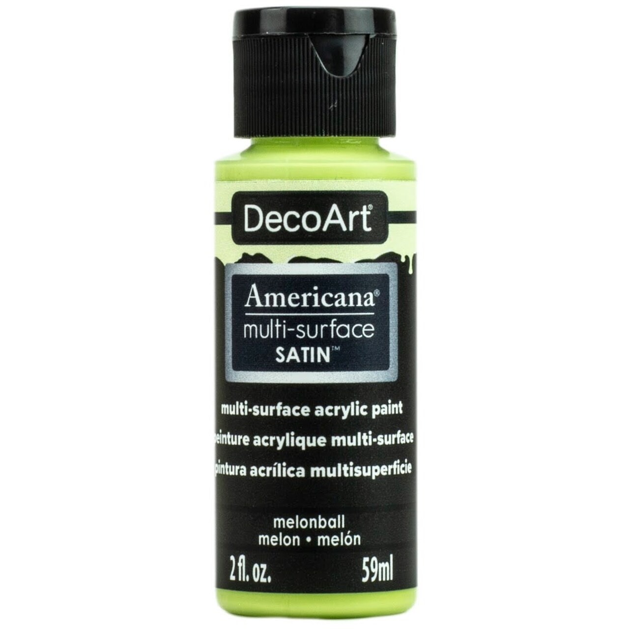 Americana Premium Multi-Surface Satin Finish Acrylics 2oz -for Wood, Metal, Glass, Ceramics, Fabric, Paper, Terra Cotta, Most Plastics and More